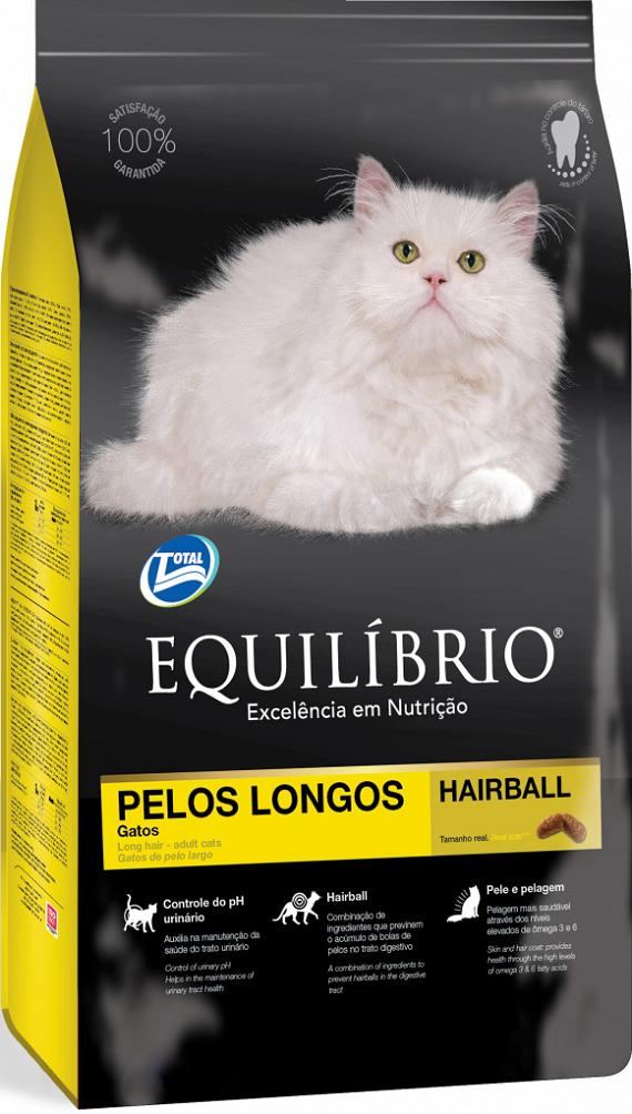 Equilibrio Cat Adult Long Hair ДЛИННАЯ ШЕРСТЬ корм для кошек 0,5 кг (54205)